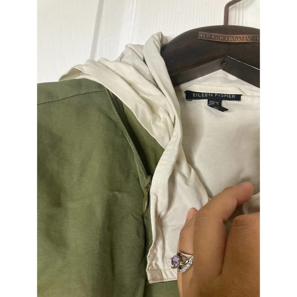 Eileen fisher reversible stand collar jacket sz s - Picture 10 of 16